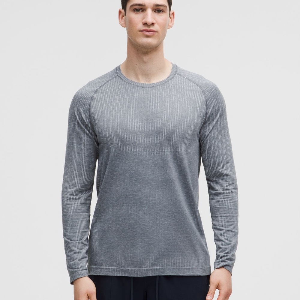 Lululemon Metal Vent Gray Long Sleeve Shirt